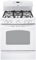 GE 30" White Free-Standing Gas Range With Warming Drawer