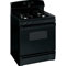 GE 30" Black Free-Standing Gas Range