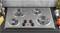 GE 30" Built-In Electric Cooktop In Stainless Steel