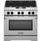 KitchenAid 36" Commercial-Style Stainless Steel Dual Fuel Range