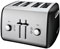 KitchenAid Onyx Black 4 Slice Toaster