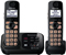 Panasonic Black Expandable Digital Cordless Answering System With 2 Handsets