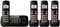 Panasonic Black Expandable Digital Cordless Answering System With 4 Handsets