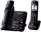 Panasonic Black Expandable Digital Cordless Answering System With Two Handsets