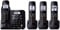 Panasonic Black Expandable Digital Cordless Answering System With Four Handsets