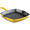 Le Creuset 10.25" Enameled Cast Iron Square Dijon Yellow Grill Pan