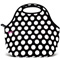 Built Black And White Dot Gourmet Getaway Lunch Tote