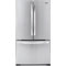 LG 3-Door French Door Stainless Steel Refrigerator With Cabinet Depth