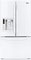 LG White French Door Bottom Freezer Refrigerator