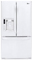 LG 28 Cu Ft White French Door Bottom Freezer Refrigerator
