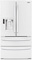 LG White French Door Bottom Freezer Refrigerator
