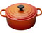 Le Creuset Signature Flame 5.5 Quart Round Cast Iron French Oven