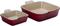 Le Creuset Stoneware Cherry Heritage Square Dish Set