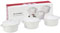 Le Creuset White Snowflake Set Of Mini Cocottes