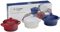 Le Creuset Red, White And Blue Set Of Mini Cocottes