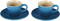 Le Creuset Marseille Stoneware Espresso Cups And Saucers