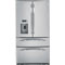 GE Profile 20.5 Cu. Ft. Stainless Steel French Door Armoire Style Bottom-Freezer Refrigerator