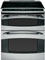 GE Profile 30" Stainless Steel Slide-In Double Oven Electric Range