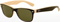 Rayban RB2132 New Wayfarer Black On Beige Sunglasses