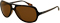 Ray-Ban RB4163 Polarized Brown Aviator Unisex Sunglasses