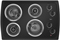 Whirlpool 30" Black Electric Cooktop
