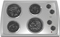 Whirlpool 30" Stainless Steel Electric Cooktop