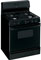 GE Hotpoint 30" Black Free-Standing Gas Range