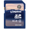 Kingston 4GB Secure Digital High-Capacity (SDHC) Class 4 Memory Card