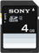 Sony 4GB SDHC Class 4 Memory Card