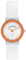 Skagen Studio Brights Orange and White Leather Womens Watch