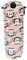 Earloomz Paul Frank/Julius Hearts Bluetooth Headset