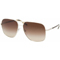 Prada SPR 57MS Light Gold Unisex Aviator Sunglasses