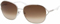 Prada Womans SPR 58MS Brown Aviator Sunglasses