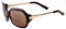 Tory Burch T-Hinge Tortoise Brown Oversized Square Womens Sunglasses