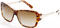 Tory Burch Tortoise T-Hinge Oversized Square Frame Womens Sunglasses