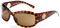 Tory Burch Tortoise Wrap Around Frame Womens Sunglasses