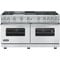 Viking Custom Series 60" Stainless Steel Freestanding Gas Range