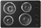 Whirlpool 30" Black Electric Cooktop