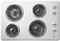 Whirlpool 30" White Electric Cooktop