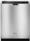 Whirlpool Monochromatic Stainless Steel Built-In Dishwasher