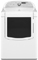 Whirlpool 7.6 Cu Ft Capacity White Electric Steam Dryer