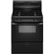Whirlpool 30" Black Freestanding Gas Range
