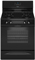 Whirlpool 30" Black Freestanding Gas Range