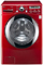 LG 3.7 Cu Ft Front Loading Red TrueSteam Washer
