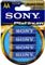 Sony AA 4 Pack Stamina Platinum Alkaline Batteries