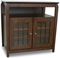 Tech Craft 32" Wide Tall Boy TV Stand In Walnut Wood Veneer Finish