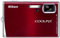 Nikon Coolpix S52 Crimson Red Digital Camera