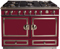 La Cornue CornuF&eacute; 110 43" Dual Fuel Range In Cabaret Red Finish With Satin Chrome Trim
