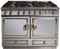 La Cornue CornuF&eacute; 110 43" Dual Fuel Range In Stainless Steel Finish With Satin Chrome Trim