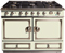 La Cornue CornuF&eacute; 110 43" Dual Fuel Range In White Finish With Satin Chrome Trim